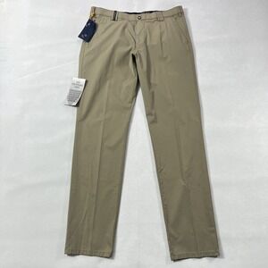Meyer‎ Golf Trousers Men 36 Augusta Modern Fit Khaki High Performance Chino NWT